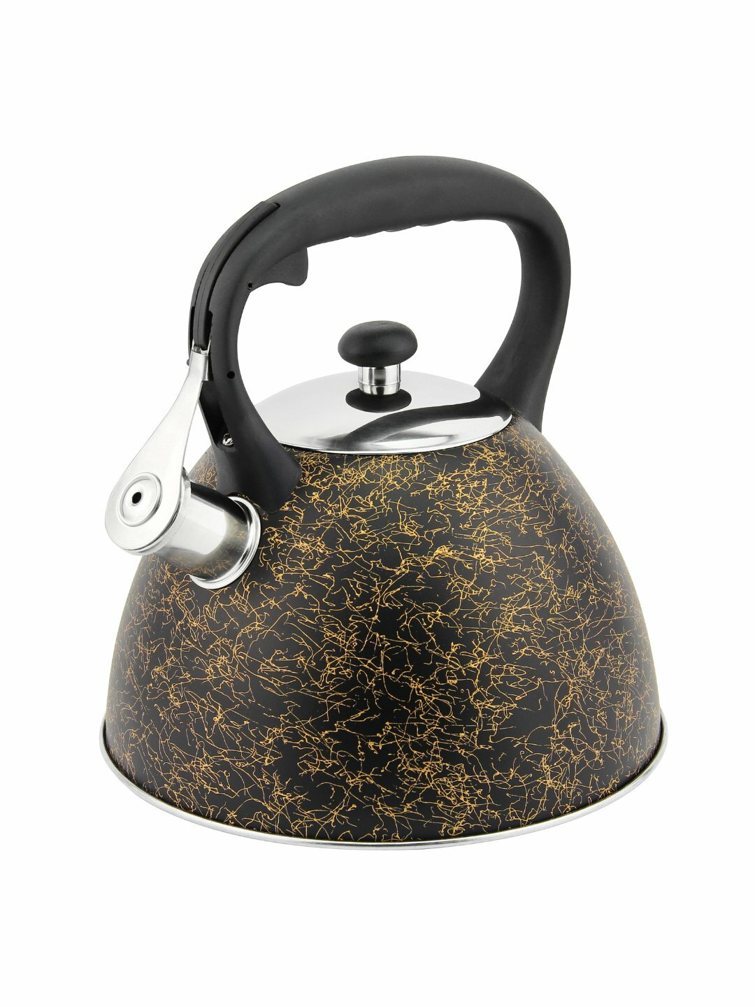 Hause Roland чайник из нержавеющей стали, 3 л, со свистком - Золотой
