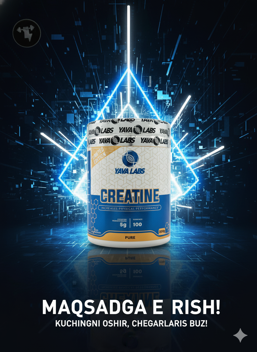 Креатин моногидрат Creatine Yava Labs, 500 г, 100 порций креатин