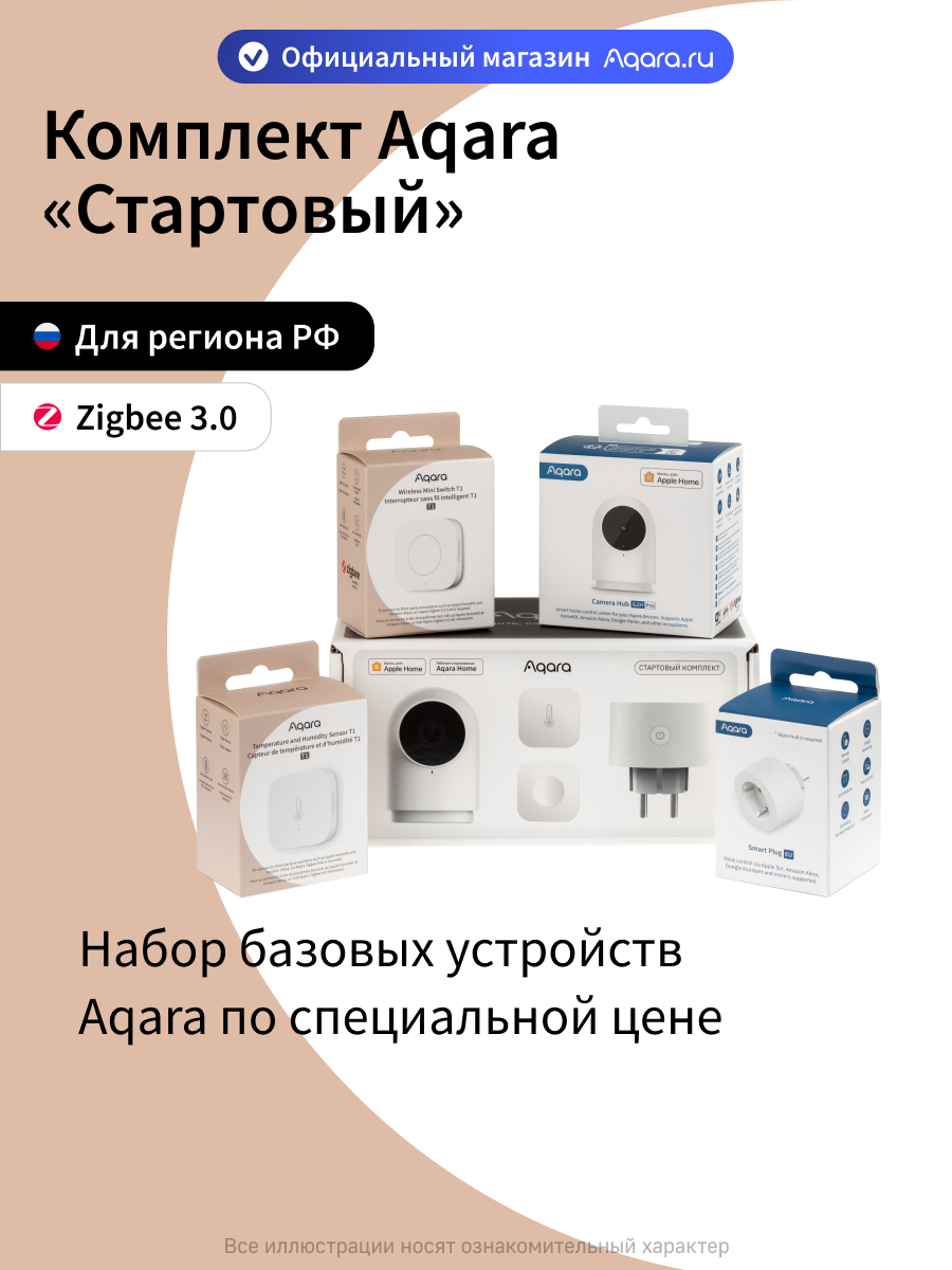 Комплект умного дома Aqara SMK51 стартовый комплект набор базовых устройств