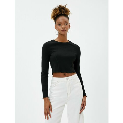 фото Лонгслив koton, размер m, черный