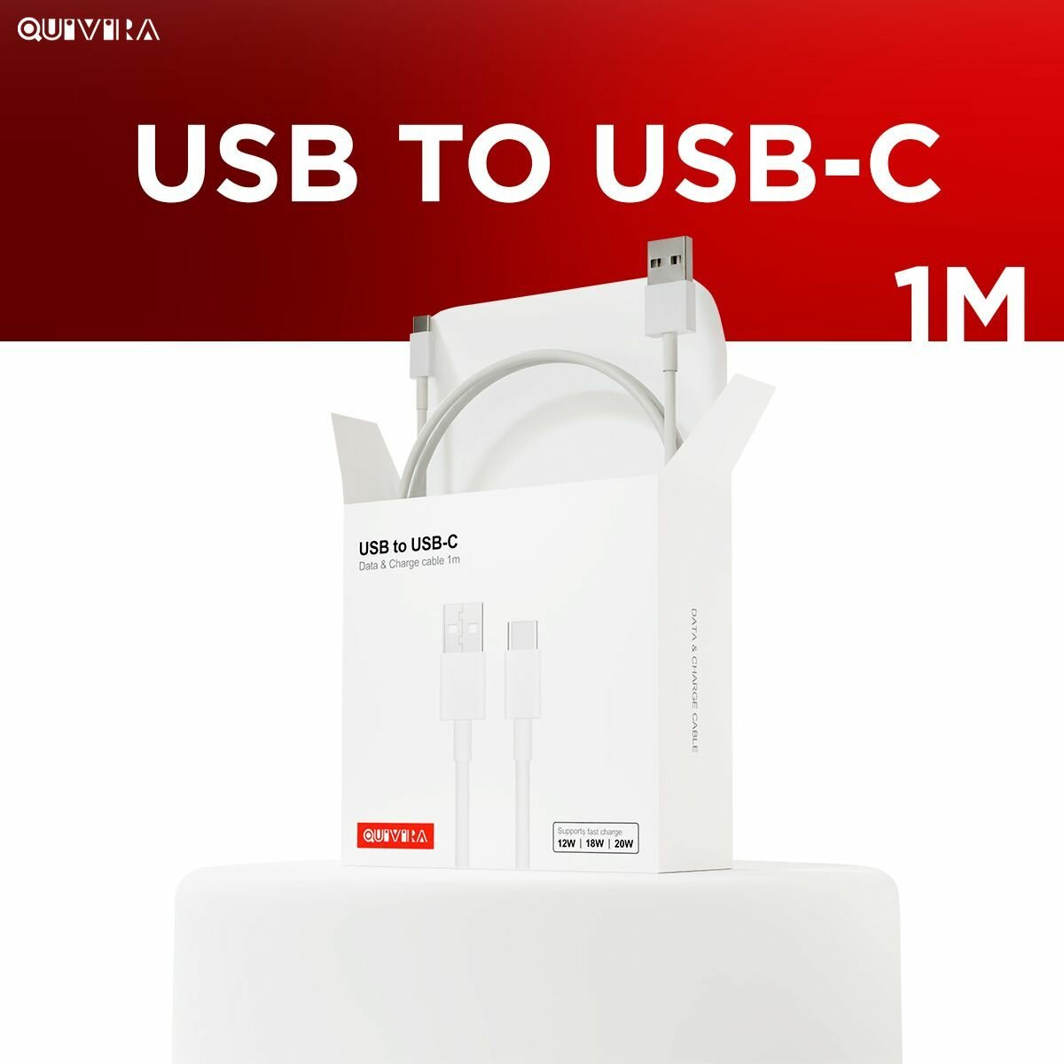 Кабель USB Type C, 1 метр, Type C кабель для телефона, Провод Type C — фото 1