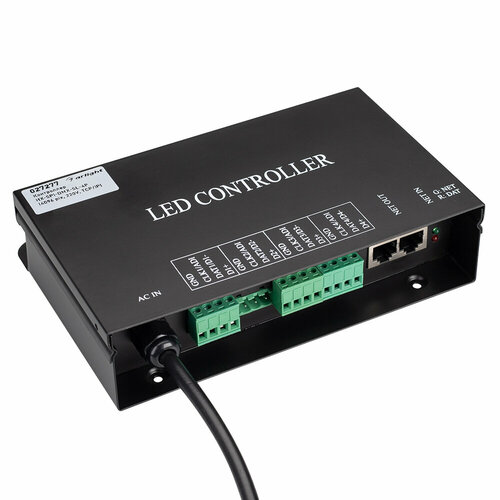 Контроллер HX-SPI-DMX-SL-4P (4096 pix, 220V, TCP/IP, add, ArtNet) (Arlight, IP20 Металл, 2 года) gcan plc bus adapter master slave equipment dc24v standard modbus slave station