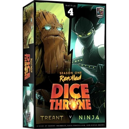 Настольная игра Dice Throne (Трон кубов). Первый сезон. Treant vs Ninja на английском языке