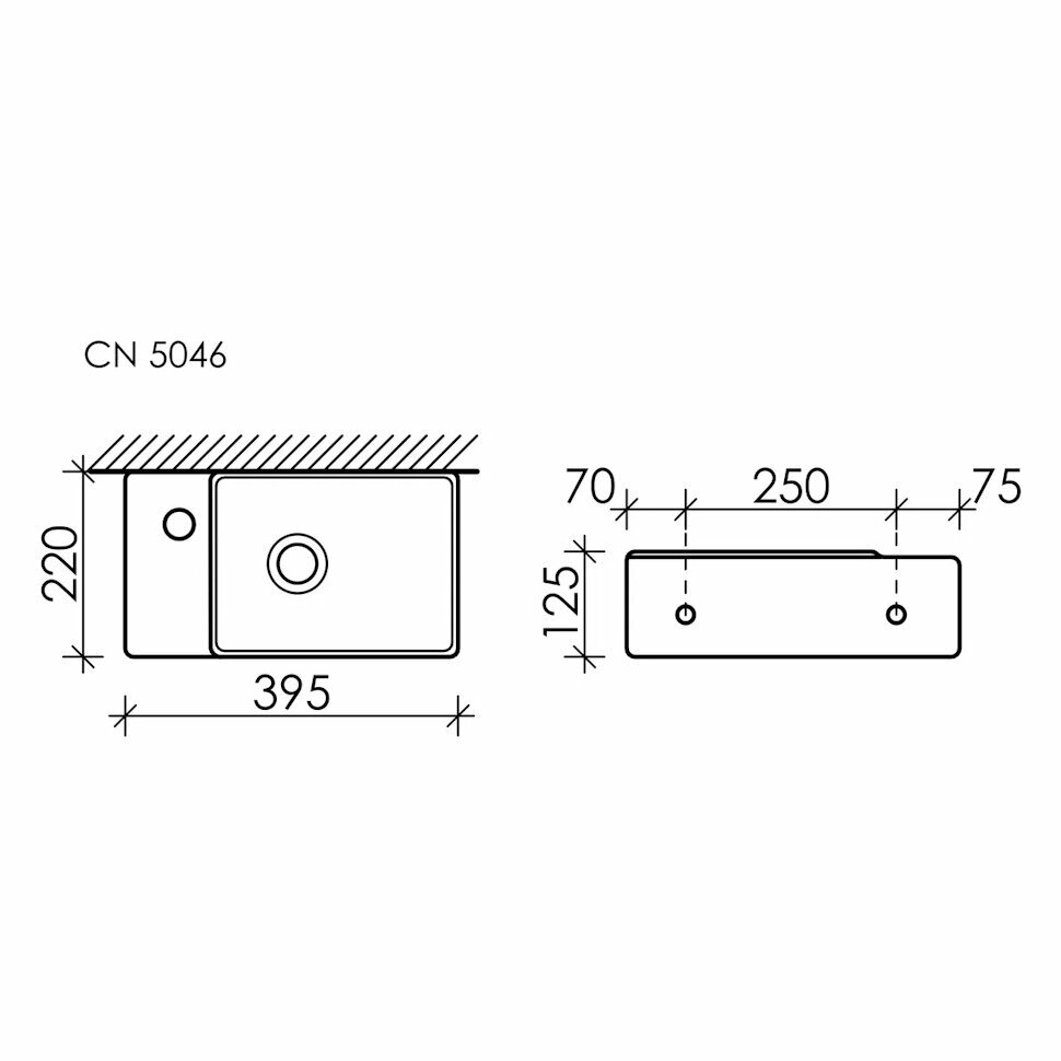 Раковина подвесная Ceramicanova Element CN5046 39,5 см - фотография № 10