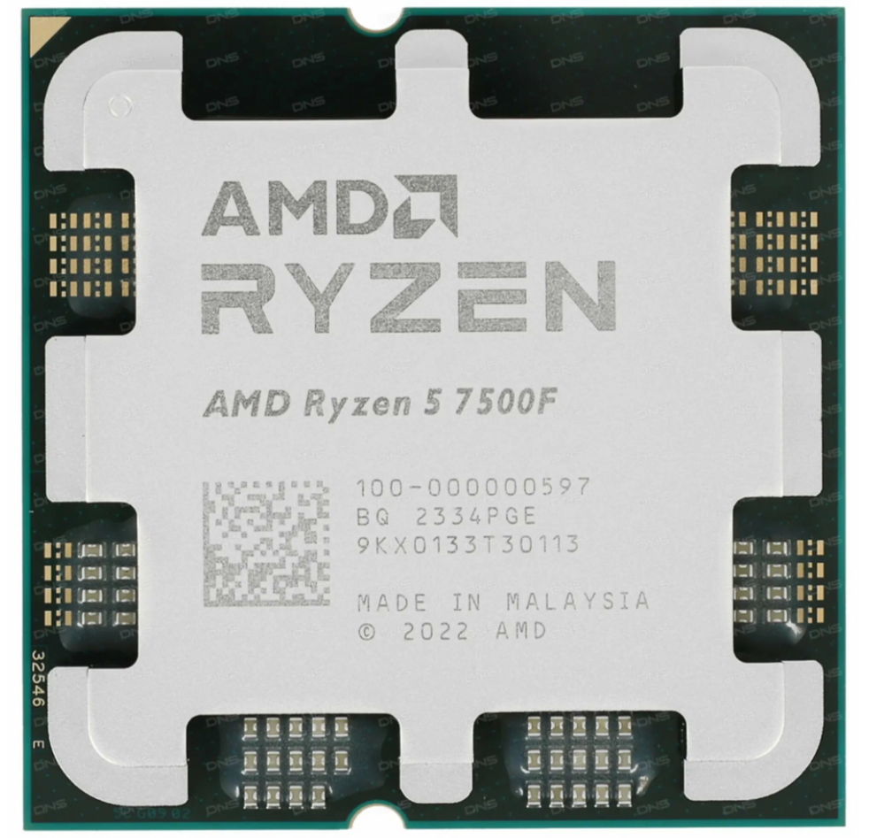 Процессор AMD Ryzen 5 7500F AM5, 6 x 3700 МГц, OEM