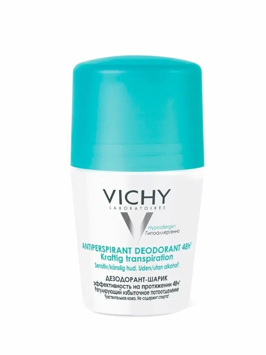 Vichy Дезодорант шариковый регулирующий избыточное потоотделение 48Ч 50мл