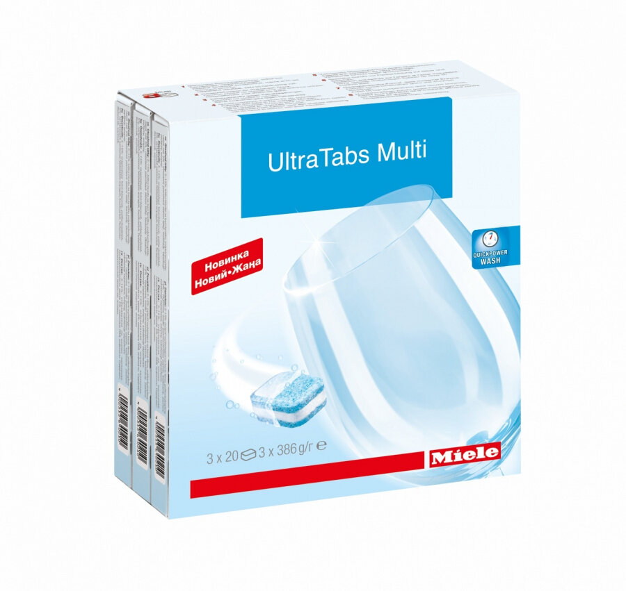 Miele таблетки для посудомоечной машины Ultra Tabs Multi 3х20  арт 21995498EU3