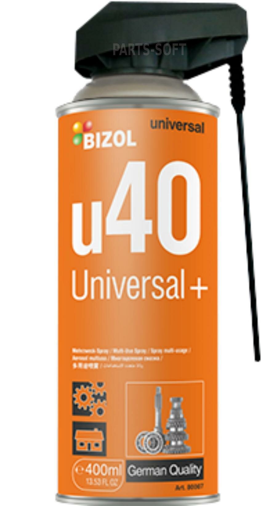 BIZOL 80007 Смазка-спрей универсальная BIZOL 0,4л Universal+ u40*