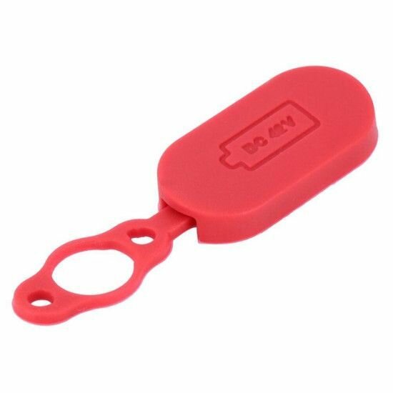 фото Заглушка разъема зарядки для электросамоката Xiaomi M365 красная