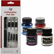 Набор для каллиграфии Pen Set + чернила 4цв по 70 мл