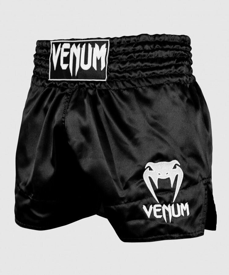 Тайские шорты муай тай спортивные Venum Classic - Black/Red (XS)