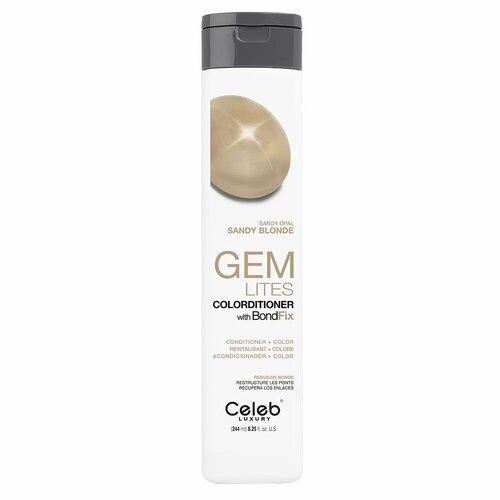 Кондиционер тонирующий Celeb Luxury Gem Lites Sandy Opal Colorditioner тонирующий шампунь для волос celeb luxury viral rose gold colorwash 244 мл