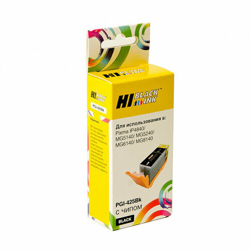 Картридж Hi-Black (HB-PGI-425-PGBk) для Canon PIXMA iP4840/MG5140/MG6140, Bk