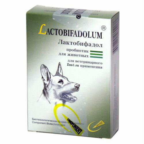 Лактобифадол форте пробиотик порошок для орального применения для собак 50 г (вет)
