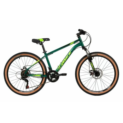 Подростковый горный (MTB) велосипед Foxx Caiman 24 (2024) 14 AND quot 24SHD. CAIMAN.14GN4 (зеленый) велосипед 24 foxx freelander цвет чёрный размер рамы 14