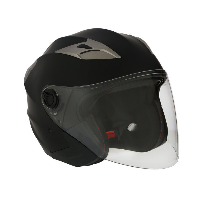 Шлем открытый с двумя визорами размер M модель - BLD-708E черный матовый 9845812