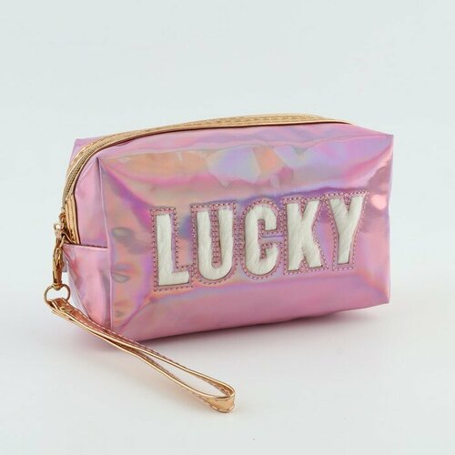 Пенал школьный 1 сентября Lucky иск кожа 18 х 10 х 7 см розовый цвет 622₽