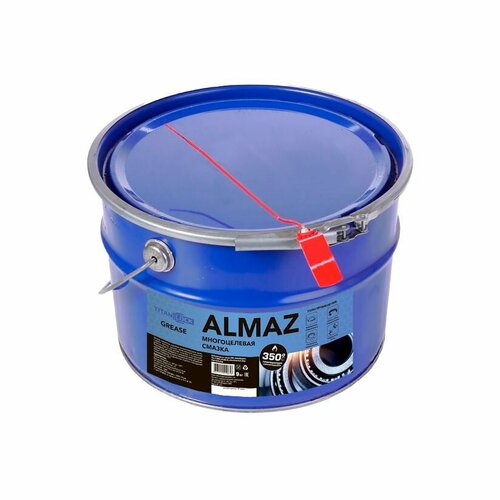 Многоцелевая литиевая комплексная смазка ALMAZ (LGHP 2), синяя, 9 кг, TLGREASE-AZ9 TITAN LOCK