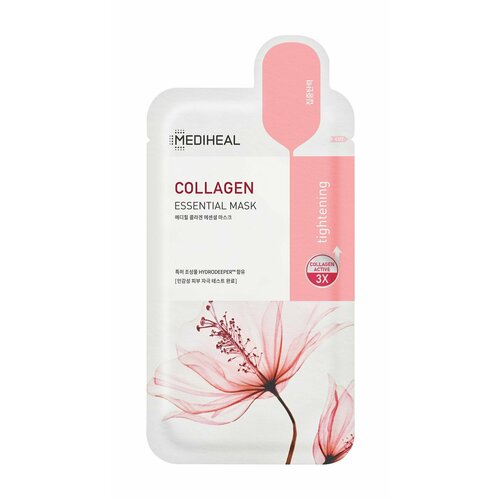 Антивозврастная тканевая маска для лица / Mediheal Collagen Essential Mask mediheal teatree essential mask