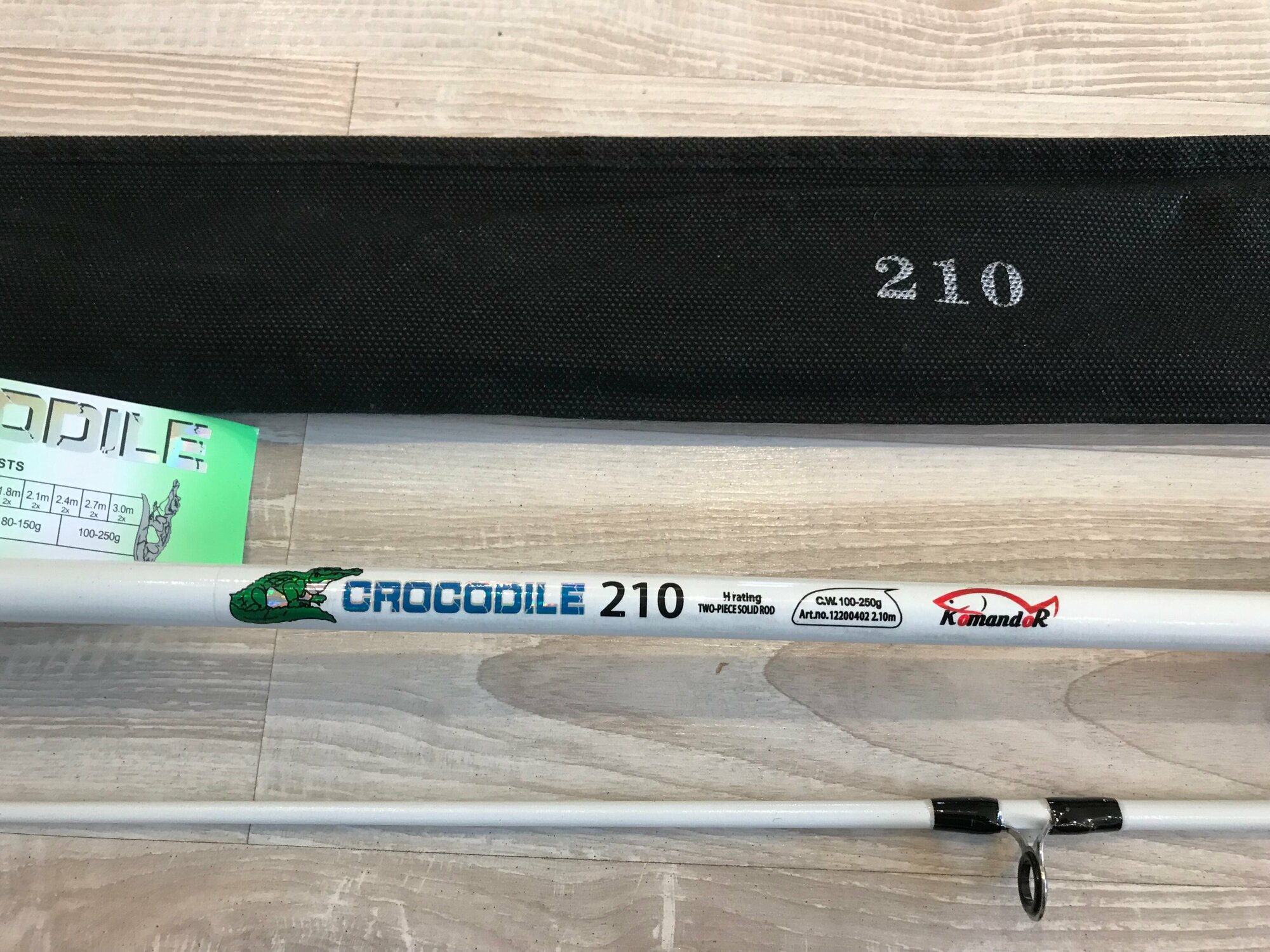 Спиннинг Crocodile (Крокодил) штекерный в сборе 210 см, тест 100-250 г — фото 1