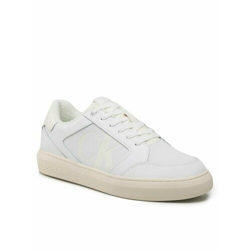 Кроссовки Calvin Klein Jeans, размер EU 44, белый кроссовки calvin klein jeans casual cupsole laceup mono triple white