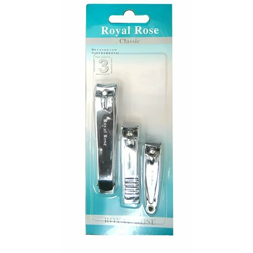 Royal Rose Набор книпсеров для ногтей Z3006/065, разной длины, 3 шт в уп