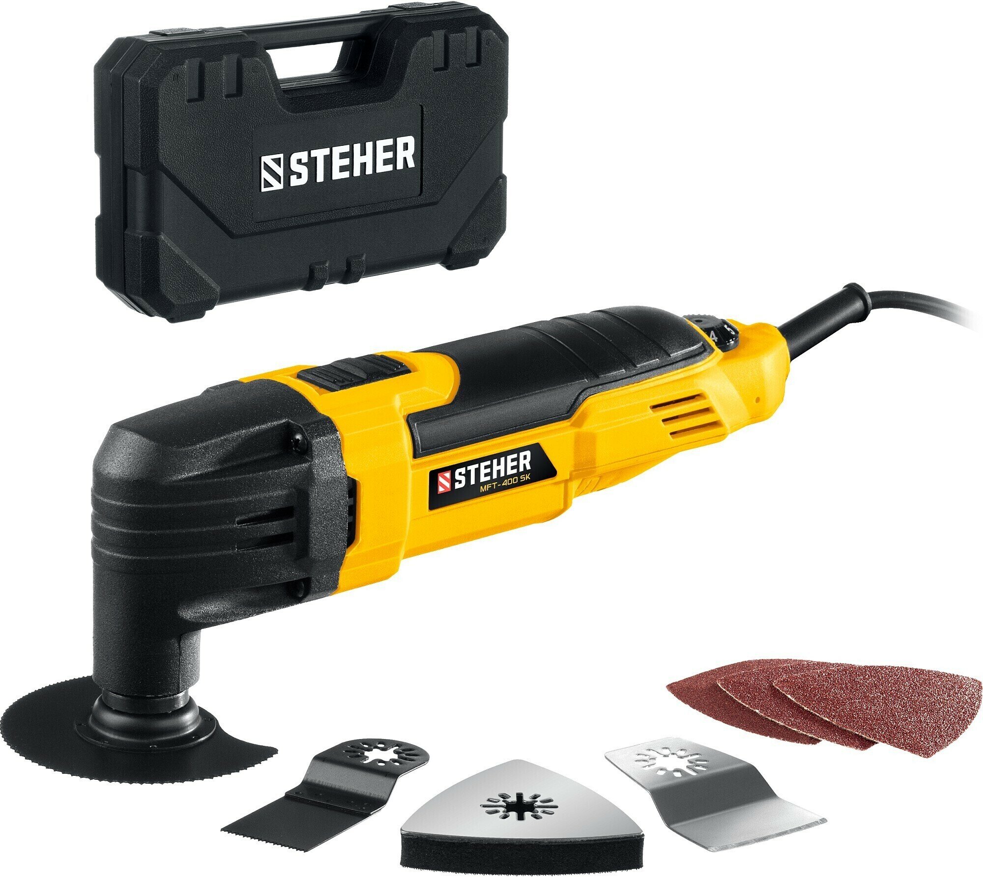 STEHER OIS 400 В реноватор кейс набор насадок (MFT-400 SK)