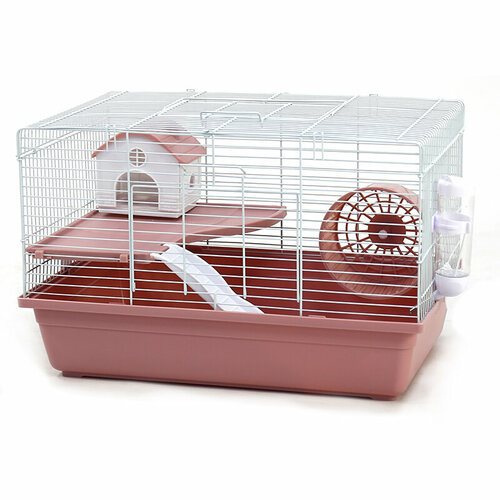 Клетка для грызунов Dayang H4701, 47*32*30 см, розовый