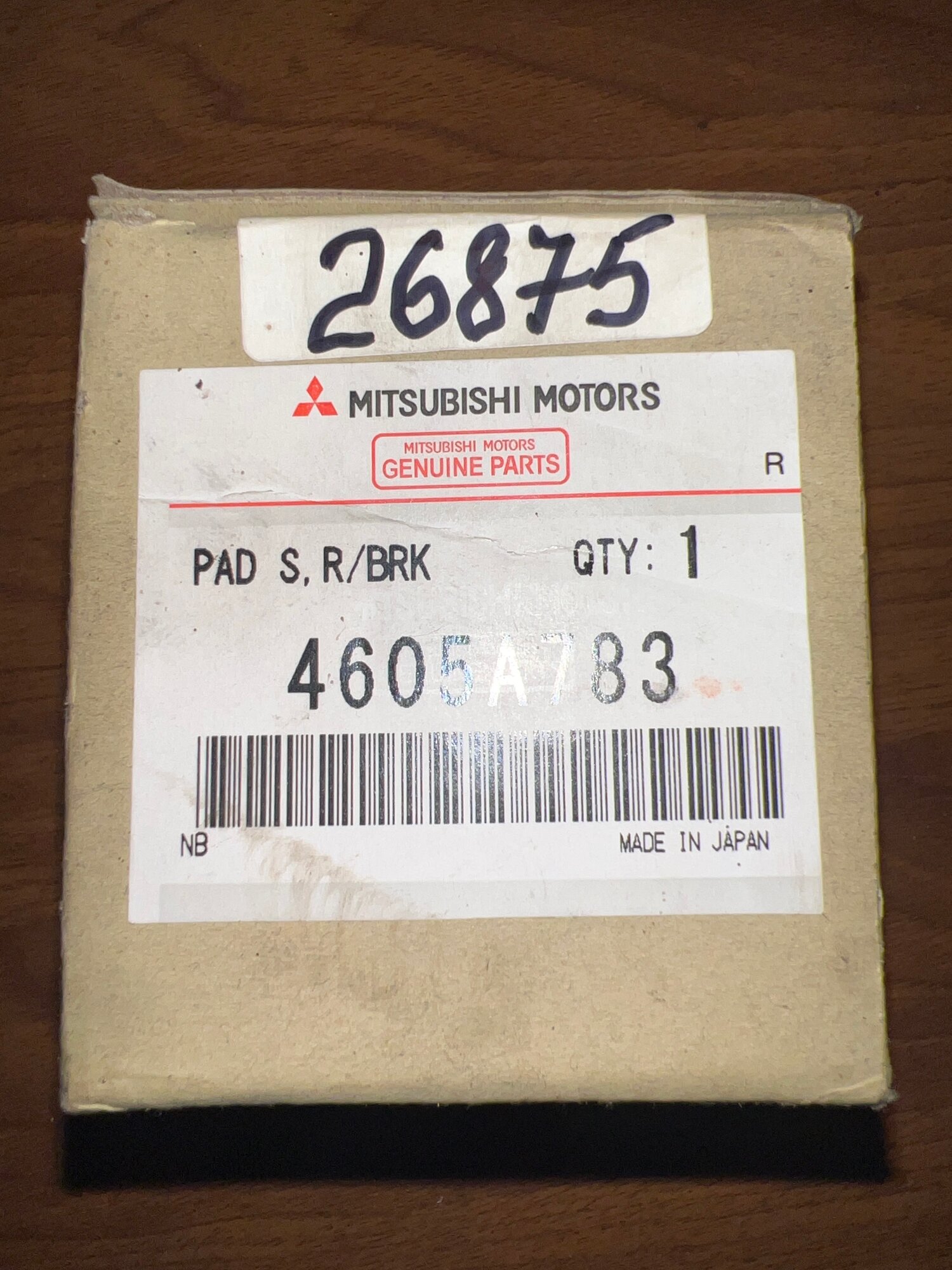 Колодки тормозные дисковые Mitsubishi 4605A783