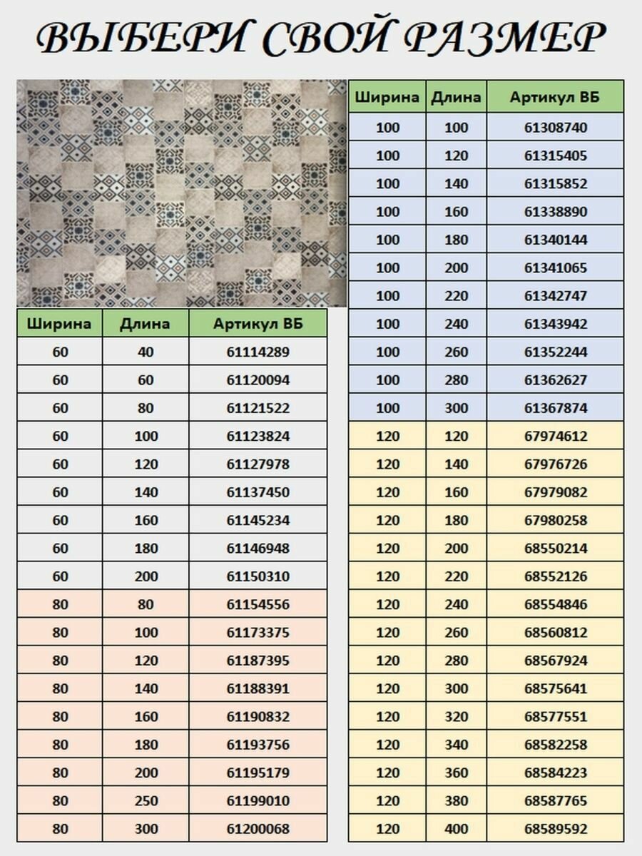 Коврик в прихожую придверный противоскользящий 100х120 — фото 1