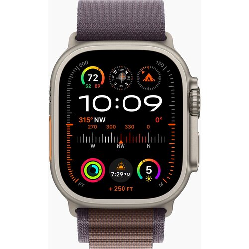 APPLE Смарт-часы Apple Watch Ultra 2 A2986 49мм OLED корп титан Alpine loop рем индиго разм брасл130-160мм MRER3LWA MRER3LWA 9249000₽