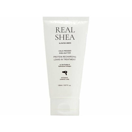 Восстанавливающий крем для волос с маслом ши RATED GREEN Cold Pressed Shea Butter Protein Recharging Leave-in Treatment