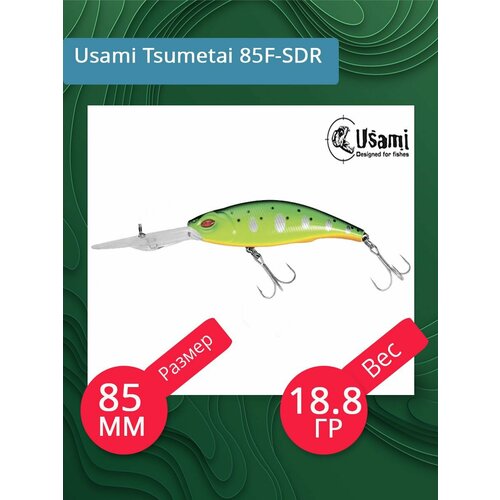 Воблер для рыбалки Usami Tsumetai 85F-SDR, 18.8 гр, цвет #602, (плавающий)