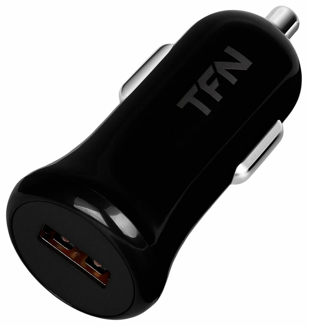 Автомобильное зарядное устройство USB QC3.0, 18W (black) TFN - фото №10