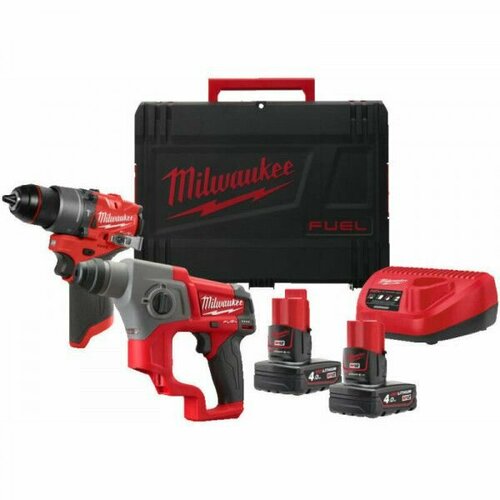 Набор инструментов Milwaukee M12 FPP2F2-402X milwaukee набор инструментов m12 fpp2a 402x 4933459808