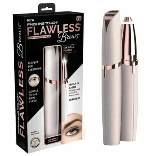 Триммер для бровей женский FLAWLESS BROWS, белый триммер для бровей