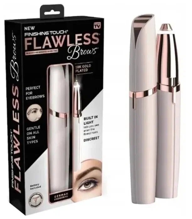 фото Триммер для бровей женский FLAWLESS BROWS, белый