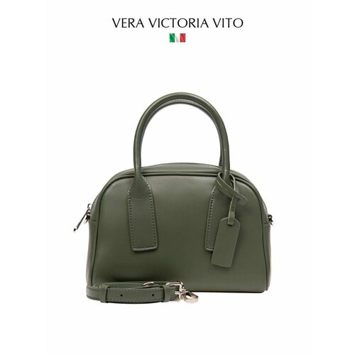 фото Сумка кросс-боди vera victoria vito компактная сумка 48-214-7, фактура гладкая, зеленый