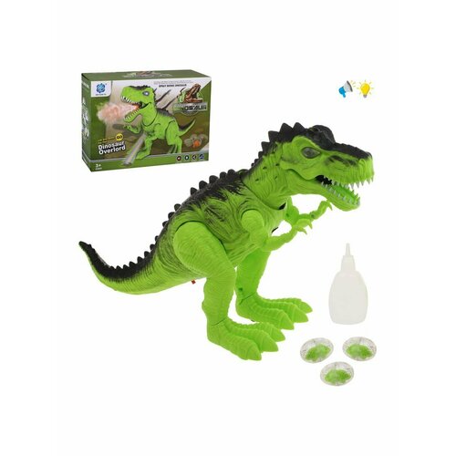 Динозавр с паром, светом и звуком Наша Игрушка 881-5 электронные игрушки наша игрушка динозавр электрифицированный