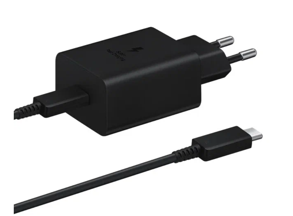 Зарядный комплект: Адаптер питания + Кабель USB Type-C / Быстрая зарядка 45W/ Black — фото 1