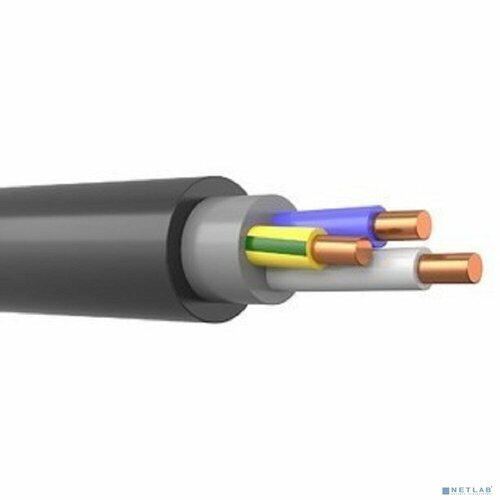 ККЗ Кабель силовой ВВГнг-LS ККЗ Кабель ВВГнг(А)-LS зп 3x2,5 ок заполнение мел (N, PE) круглый ГОСТ 31996-2012 (бухта 100 м) Черный