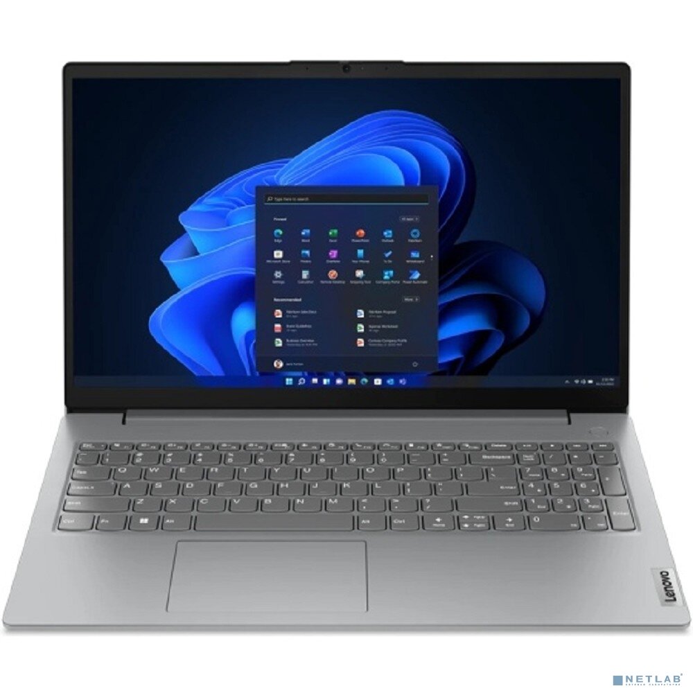 LENOVO Ноутбук Lenovo V15 G4 AMN 82YU00W9IN (клав. РУС. грав.) Grey 15.6 FHD Ryzen 5 7520U/8Gb/512Gb SSD/DOS