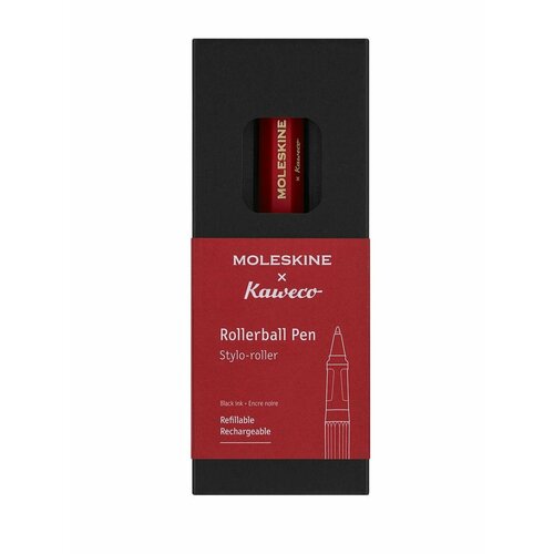 Ручка-роллер Moleskine x Kaweco 07 мм Красная в подарочной упаковке 2630₽