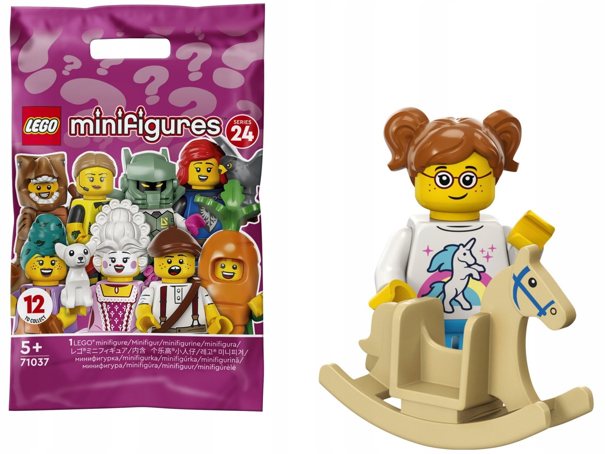 Minifigures 71037 Минифигурка №11 Всадник-качалка Rосkin’ Ноrsе Ridеr Серия Series 24 71037-11