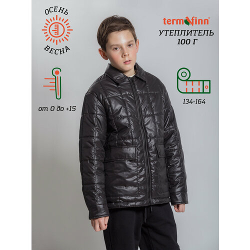 Куртка Orso Bianco, размер 152, черный куртка orso bianco размер 152 серый