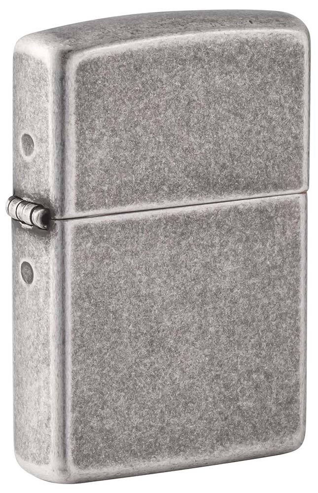 Зажигалка ZIPPO Armor® с покрытием Antique Silver, латунь/сталь, серебристая, 38x13x57 мм