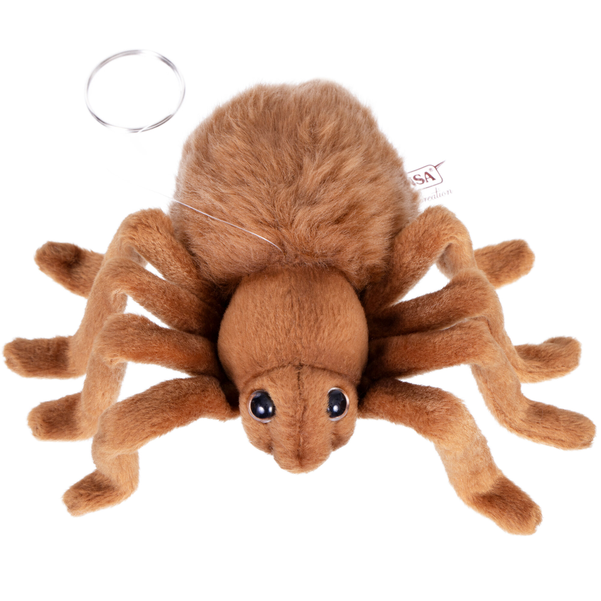 Реалистичная мягкая игрушка Hansa Creation, 4726 Тарантул коричневый, 19 см