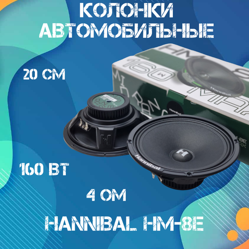 Колонки автомобильные динамики 20 см Deaf Bonce Hannibal HM-8E авто акустика Alphard 2201₽