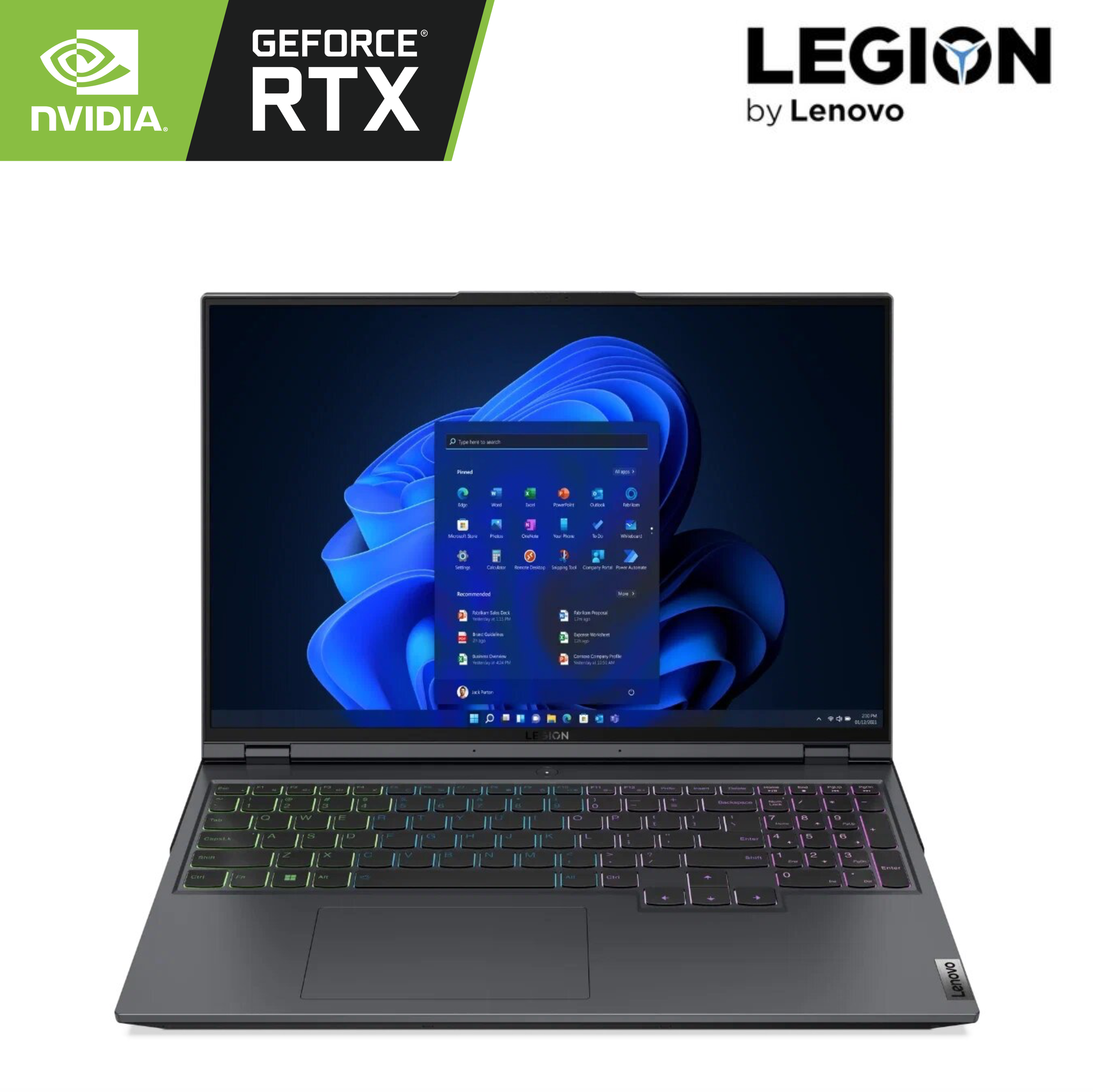 16" Ноутбук Lenovo Legion 5 Pro 16IAH7H 165Гц 2560x1600 Intel Core i7-12700H 4.7 ГГц 14 ядер RAM 16 ГБ DDR5 SSD 1024 ГБ NVIDIA GeForce RTX 3070 (8ГБ) Windows 11 Pro Русская клавиатура