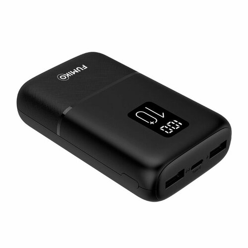 Внешний аккумулятор 10000 mAh Fumiko PB09 USB1AUSB21Ainput MicroType-Cдисплей черный 1760₽